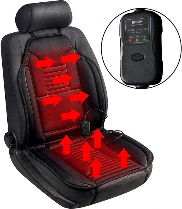 Car seat with heater
