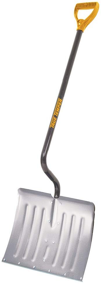 Aluminum Snow Shovel with Ergonomic D-Grip Steel Handle