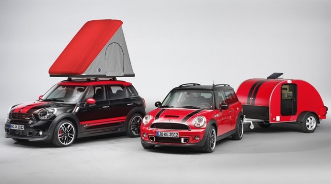 MINI 2012 April Fool's Hoax - Swindon Roof Top Tent and MINI Cowley Caravan