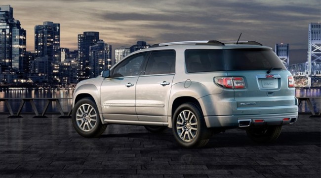 2013 GMC Acadia Denali 3/4 Rear 2013 GMC Acadia Denali 3/4 Rear