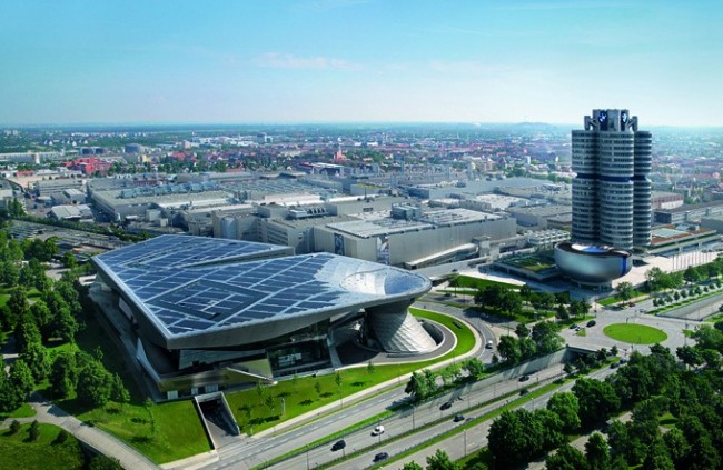 BMW Welt Aerial View BMW Welt Aerial View