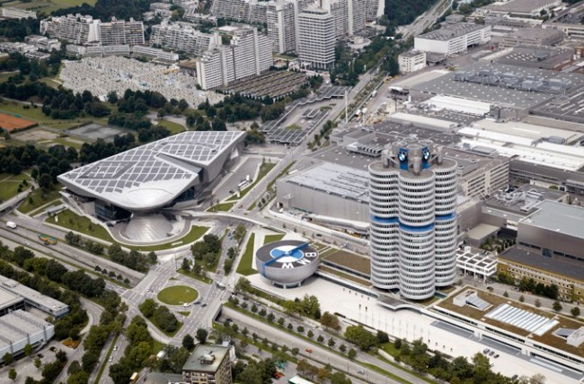 BMW Welt Aerial View BMW Welt Aerial View