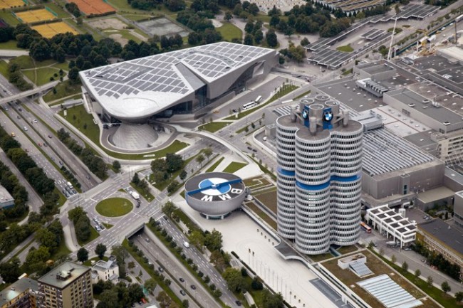 BMW Welt Aerial View BMW Welt Aerial View