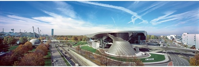BMW Welt Aerial View BMW Welt Aerial View