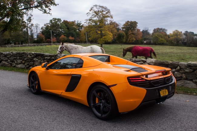 The 2015 McLaren 650S makes friends The 2015 McLaren 650S makes friends